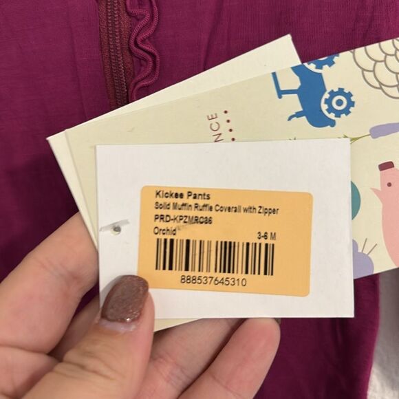 NWT- Kickee pants- bamboo soft orchid pink one-piece- Size 3-6 months - Picture 3 of 7